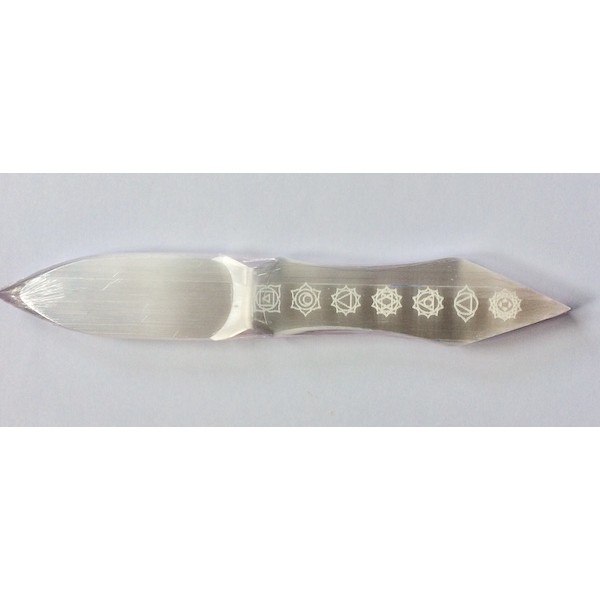 Selenite Chakra Athame